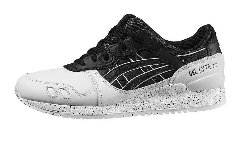 asics gel lyte iii black black white