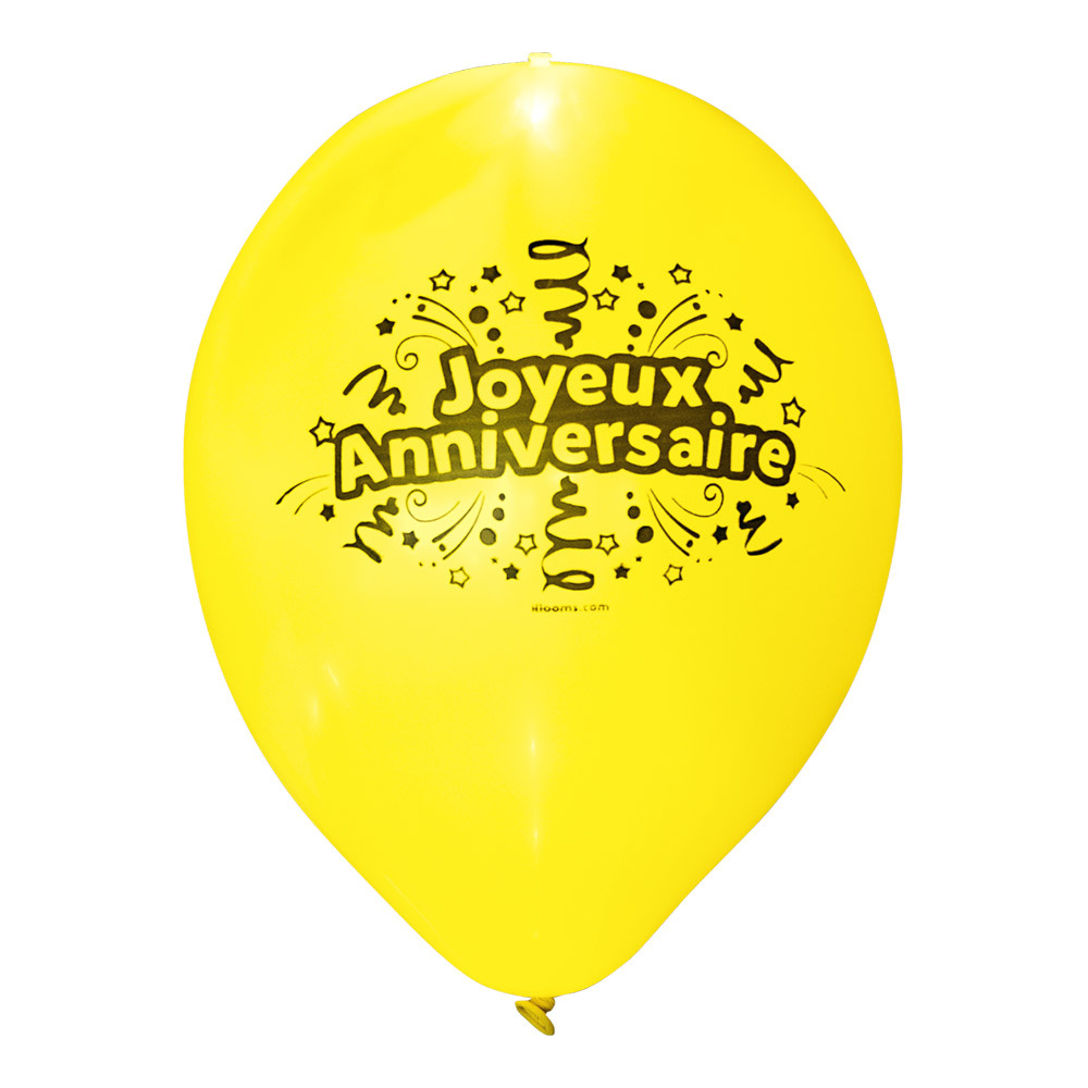 Illooms Led Balloon Joyeux Anniversaire Latex 5 Pieces Twm Tom Wholesale Management