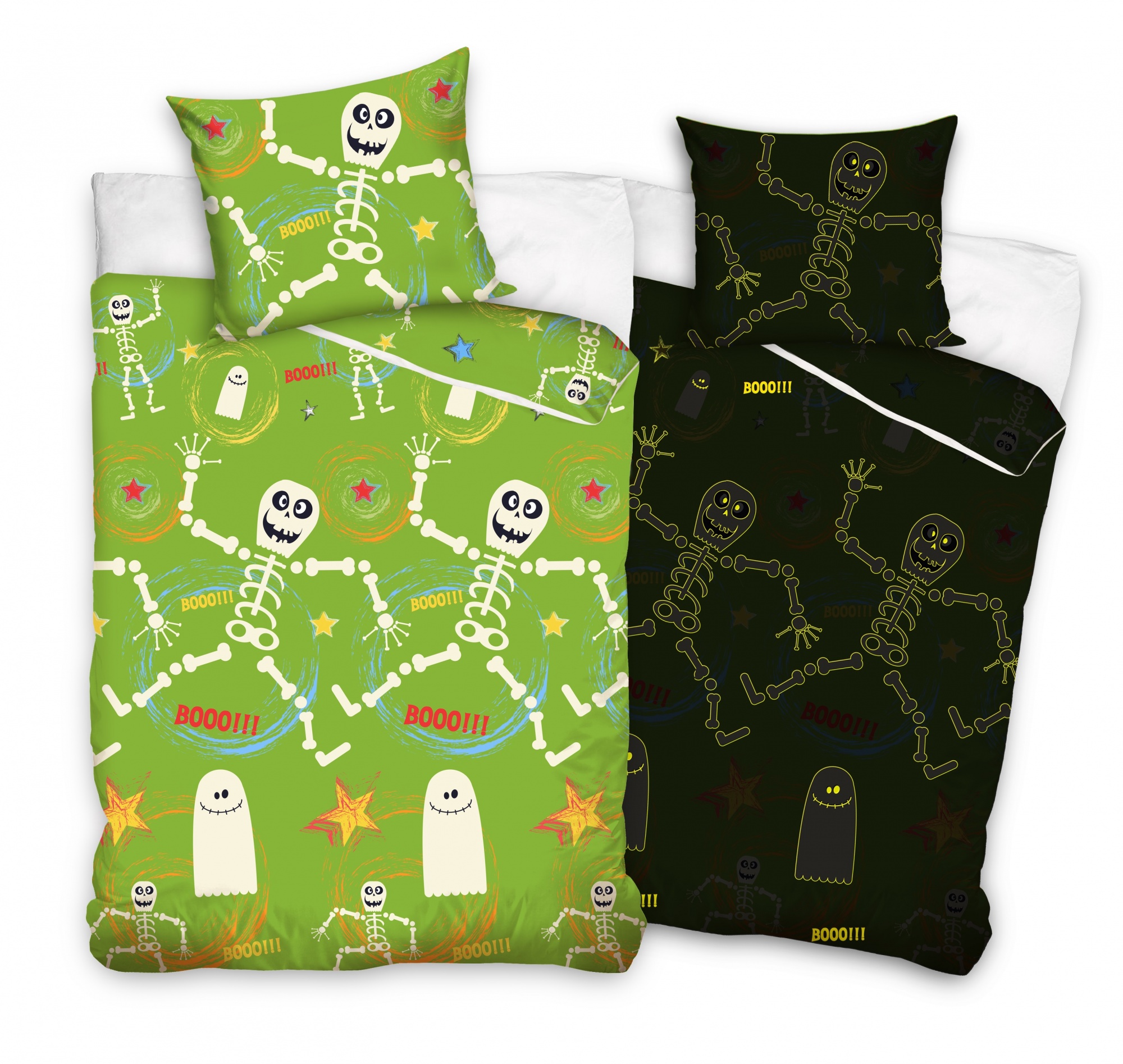 Carbotex Duvet Cover Skeletons Glow 140 X 200 Cm Twm Tom