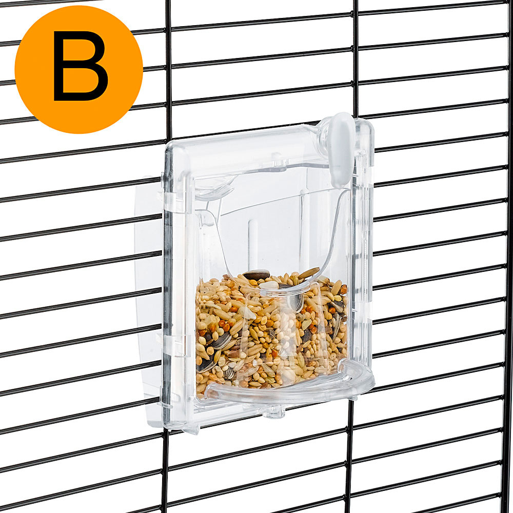 Ferplast bird feeder Brava 8 x 9 6 transparent - TWM Tom Wholesale Management