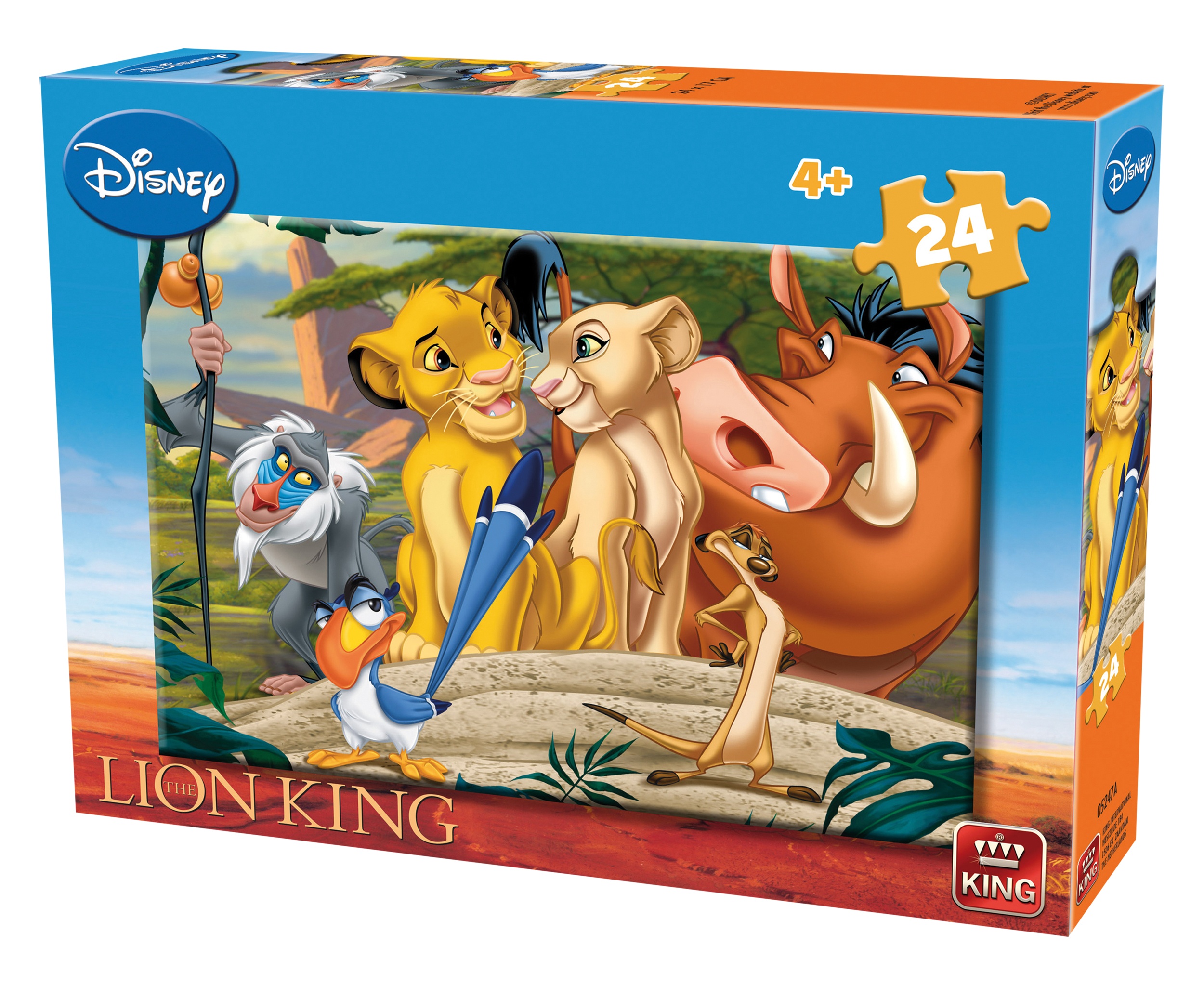 King jigsaw puzzle The Lion King24 pieces - TWM Tom Wholesale Management