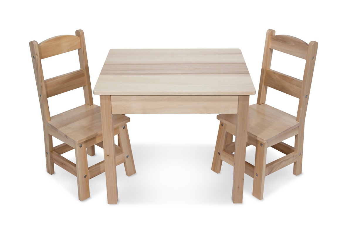 Melissa &amp; Doug houten tafel en stoelen 3delig TWM Tom Wholesale