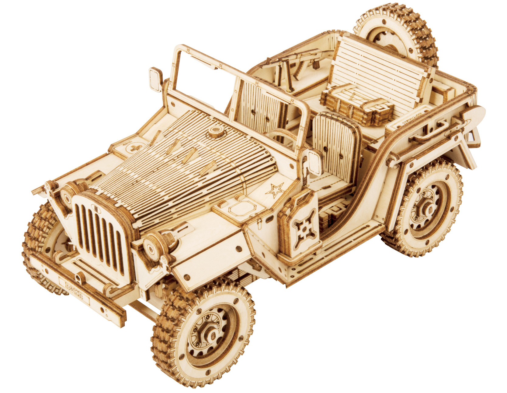 Robotime Model Kit Army Jeep 18 9 Cm Wood 369 Parts Twm Tom Wholesale Management