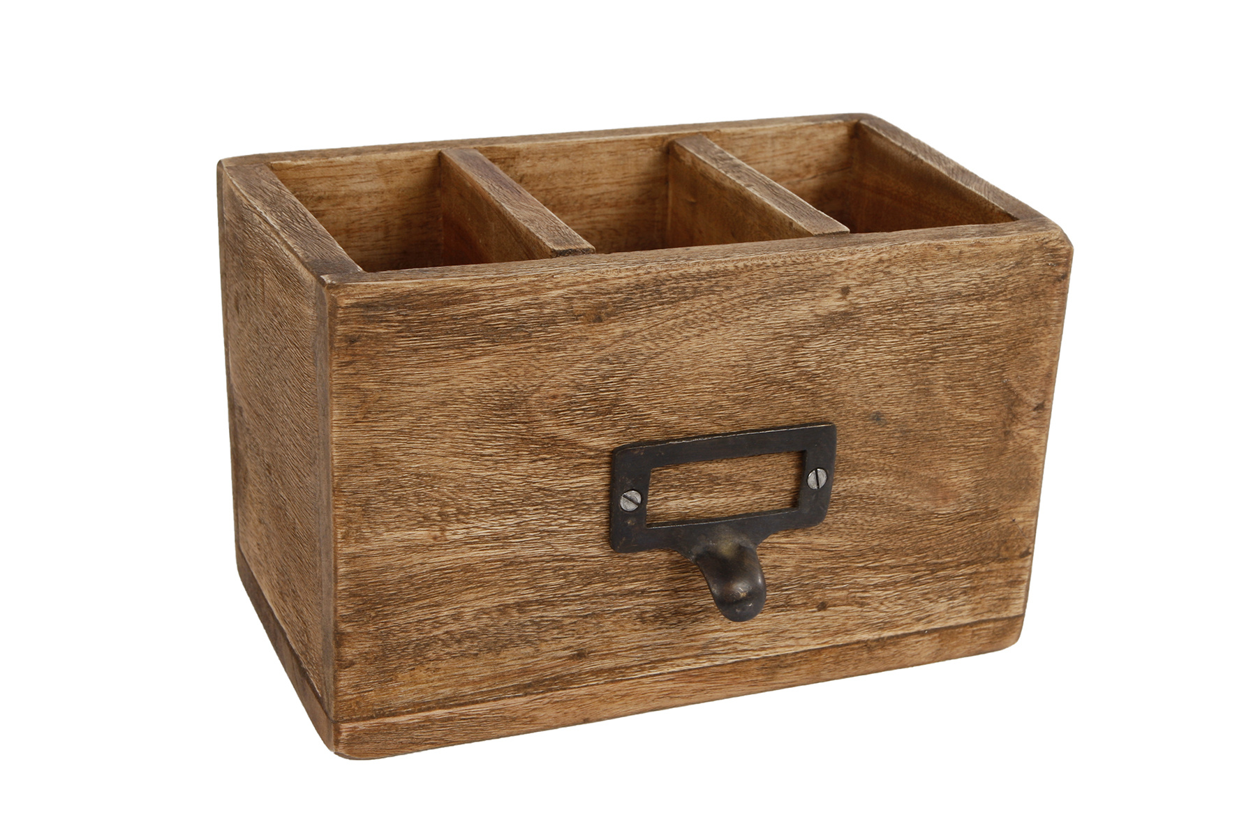 Gifts Amsterdam opbergbox 'Pencil' 10x18x12 cm hout naturel TWM Tom