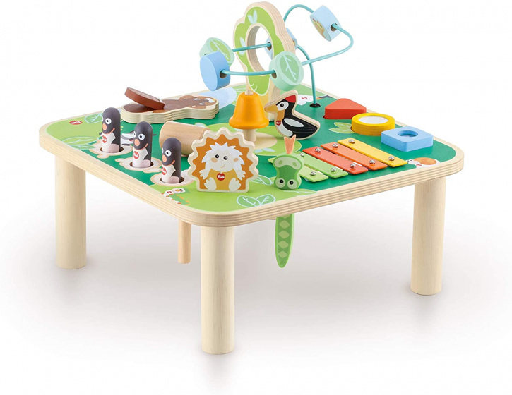 Sevi activiteitentafel Forest junior 37 cm hout/staal groen TWM Tom